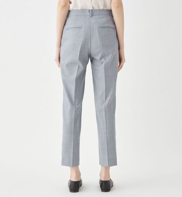 TOMORROWLAND collection「シャイニーピンポイント テーパードパンツ」|スラックス|