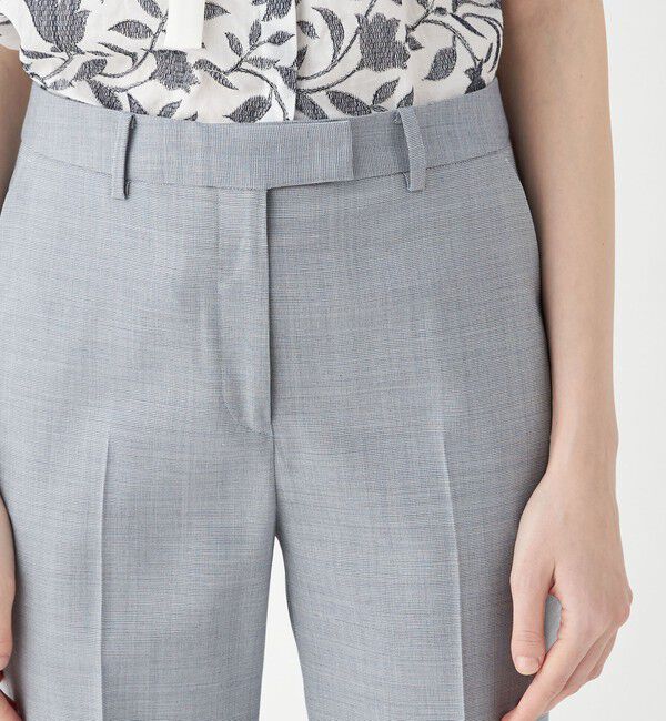 TOMORROWLAND collection「シャイニーピンポイント テーパードパンツ」|スラックス|