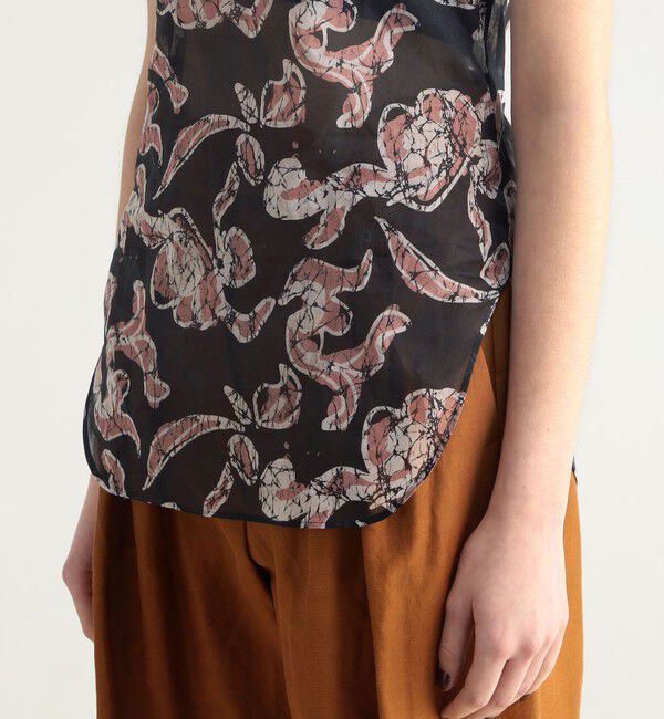 BACCA「バティックプリント コットンボイルブラウス」|シャツ・ブラウス|