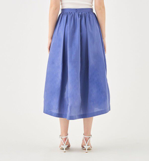 TOMORROWLAND collection「コットンシルクシャンブレー バレルスイングスカート」|フレア|