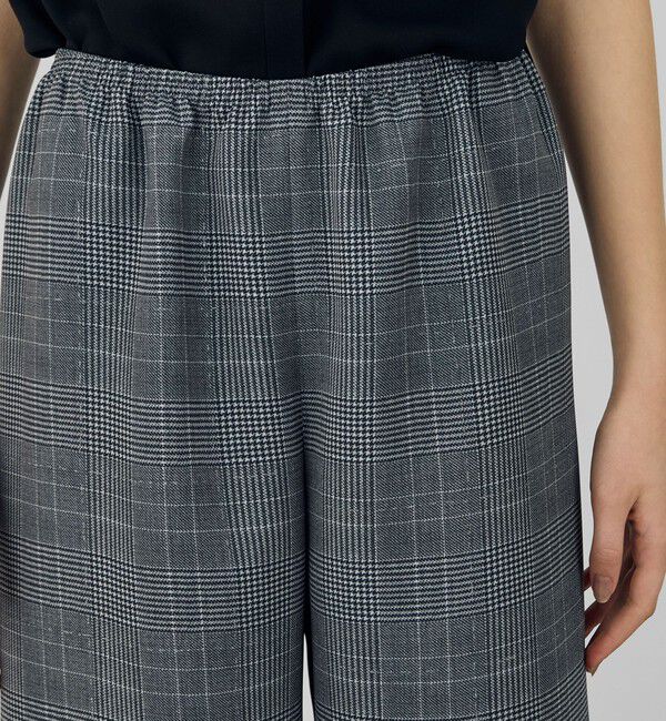 DES PRES「グレンチェックグリッタープリント リラックスパンツ」|その他|