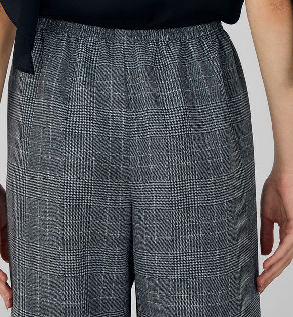 DES PRES「グレンチェックグリッタープリント リラックスパンツ」|その他|