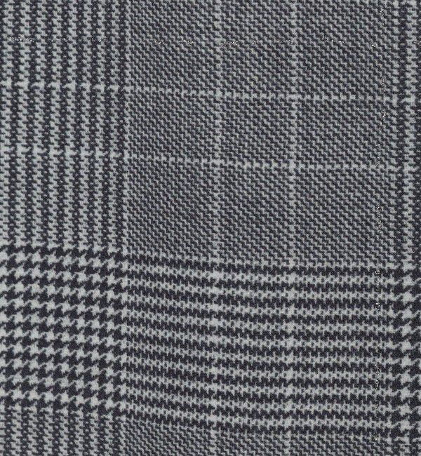 DES PRES「グレンチェックグリッタープリント リラックスパンツ」|その他|