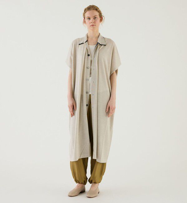 GALERIE VIE「プルミエールウール ポロロングカーディガン」|カーディガン|