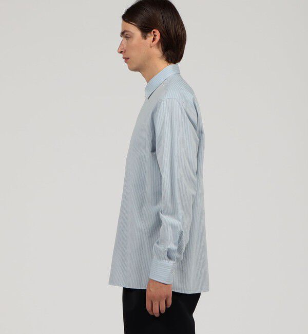 TOMORROWLAND MENS「コットンウールツイル ショートポインテッドワイドカラーシャツ」|シャツ・ブラウス|