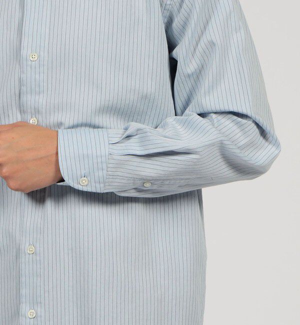 TOMORROWLAND MENS「コットンウールツイル ショートポインテッドワイドカラーシャツ」|シャツ・ブラウス|