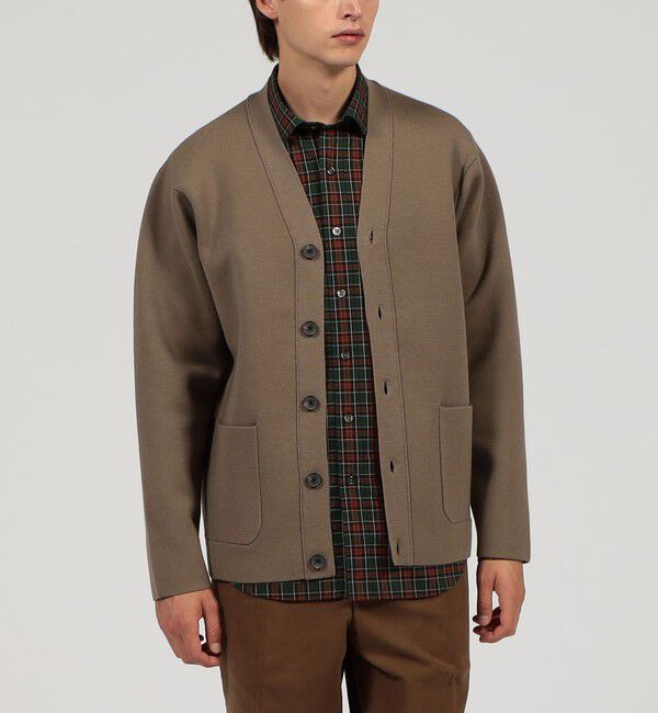 TOMORROWLAND MENS「TOMORROWLAND tricot ウールポリエステルミラノリブ Vネックカーディガン」|カーディガン|