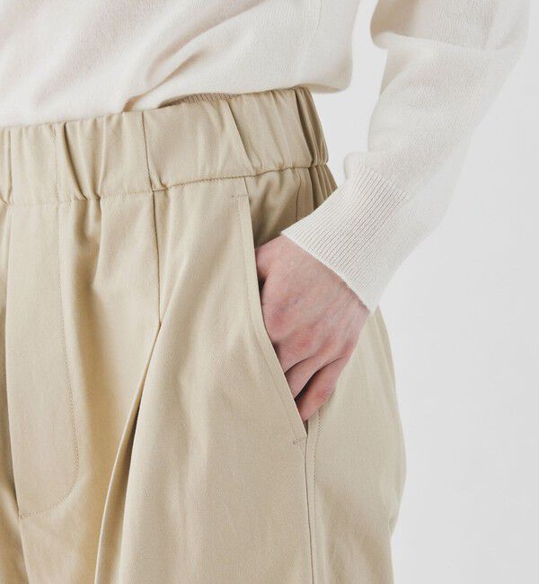 GALERIE VIE「ノンマーセライズドコットンギャバジン ミリタリーパンツ」|カーゴ|