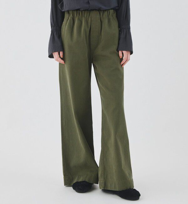 GALERIE VIE「シーアイランドカラーデニム イージーフレアパンツ」|デニム|