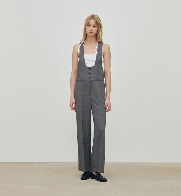 DES PRES「ポリエステルウールバラシャ テイラードサロペット」|オールインワン|