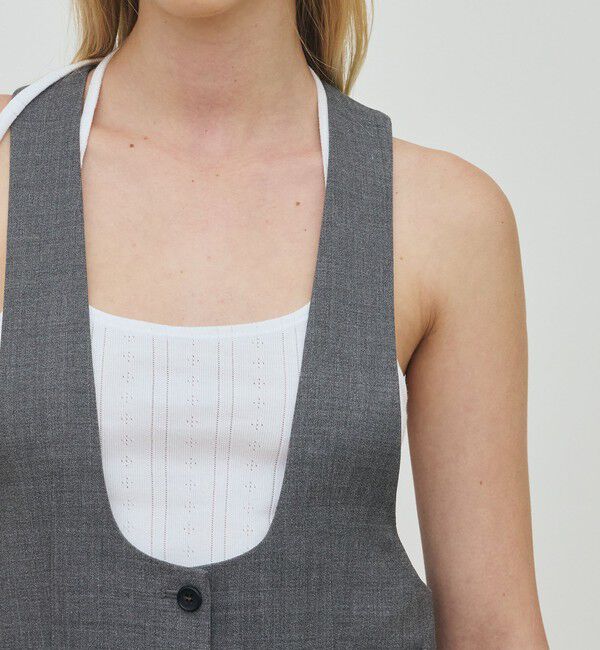 DES PRES「ポリエステルウールバラシャ テイラードサロペット」|オールインワン|