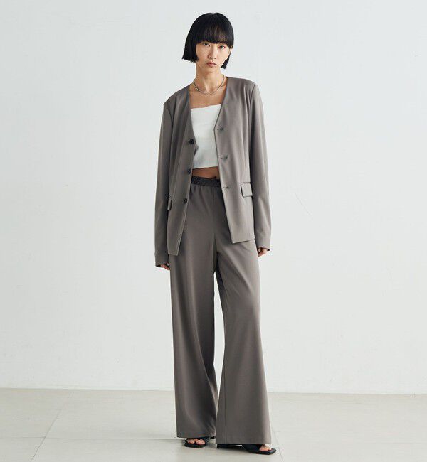 Edition「カルゼジャージー ノーカラージャケット」|ノーカラージャケット|