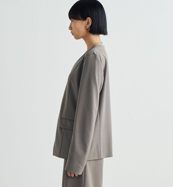 Edition「カルゼジャージー ノーカラージャケット」|ノーカラージャケット|