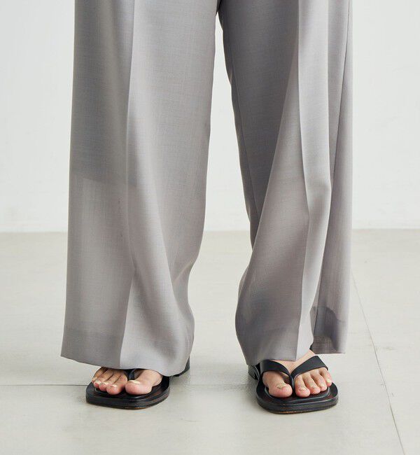 Edition「ウールビエラ ワイドスラックス」|スラックス|