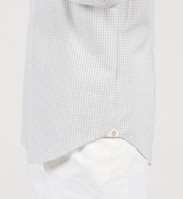 TOMORROWLAND MENS「コットン ワイドスプレッドカラー チェックドレスシャツ」|シャツ・ブラウス|