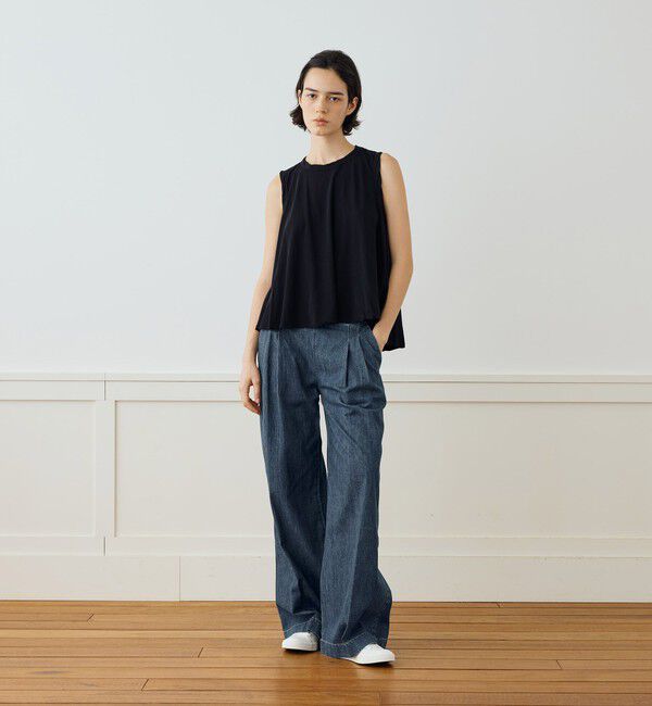 JAMES PERSE「コットンデニム タックワイドパンツ WCID1090」|デニム|