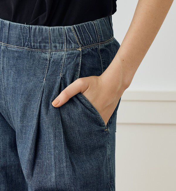 JAMES PERSE「コットンデニム タックワイドパンツ WCID1090」|デニム|