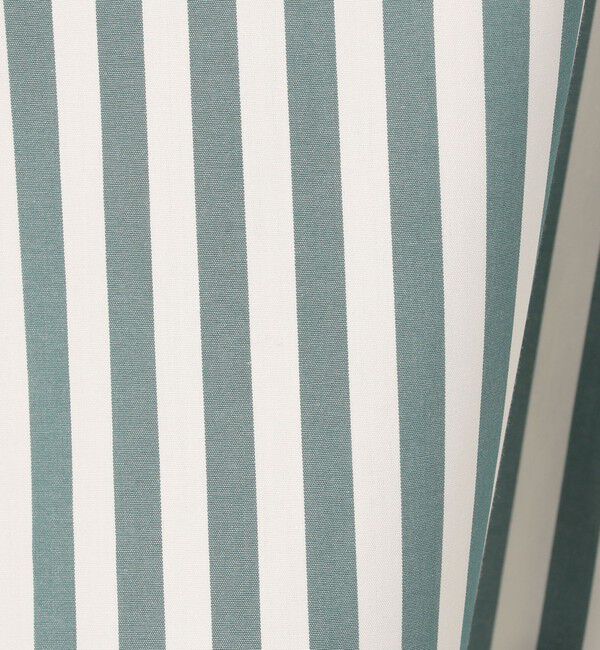 GALERIE VIE「スムースポプリンストライプ スタンドネックボックスシャツ」|シャツ・ブラウス|