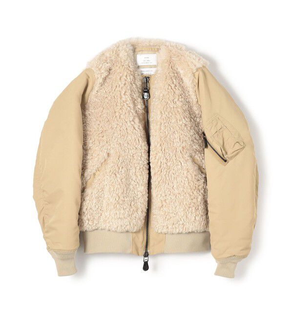 別注】HYKE FAUX SHEARLING TYPE MA-1JACKET（TOMORROWLAND BUYING