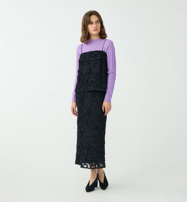 Ballsey「ロゼットチュールエンブロイダリー キャミソールブラウス」|その他|