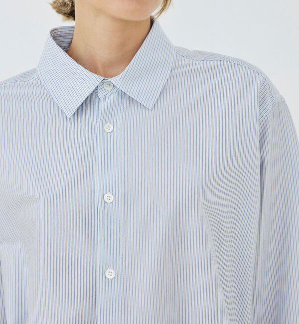 GALERIE VIE「【WEB先行予約】シルキーコットン ショートレングスシャツ」|シャツ・ブラウス|