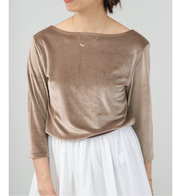 IENA「スノーベロア プルオーバー」|Tシャツ・カットソー|