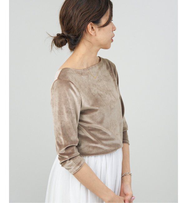 IENA「スノーベロア プルオーバー」|Tシャツ・カットソー|