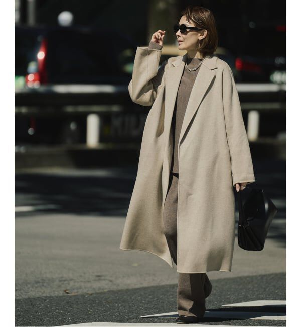 VERMEIL par iena「カシミヤリバーロングコート」|その他|