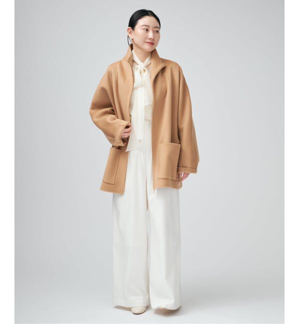 VERMEIL par iena「スタンドカラーZIPリバーコート」|その他|