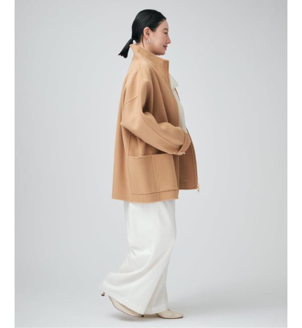 VERMEIL par iena「スタンドカラーZIPリバーコート」|その他|
