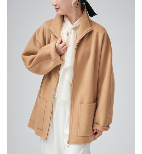 VERMEIL par iena「スタンドカラーZIPリバーコート」|その他|
