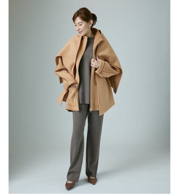 VERMEIL par iena「スタンドカラーZIPリバーコート」|その他|