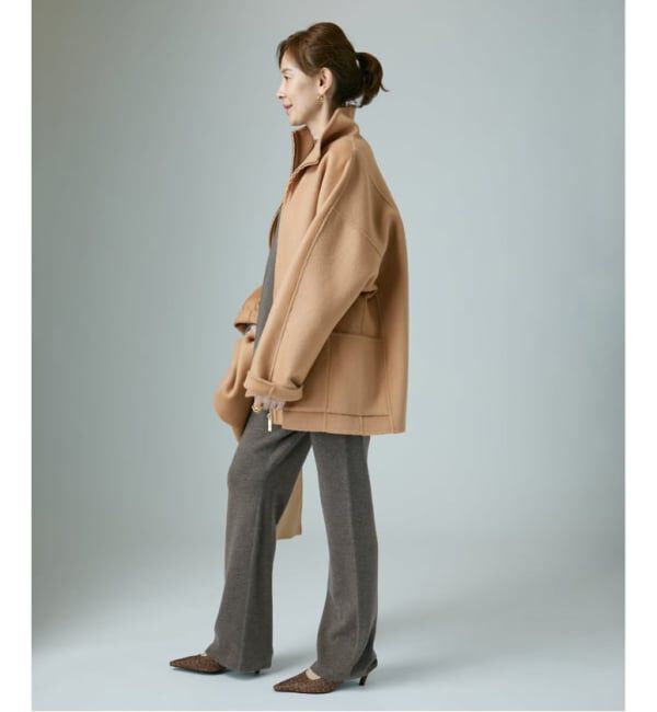 VERMEIL par iena「スタンドカラーZIPリバーコート」|その他|