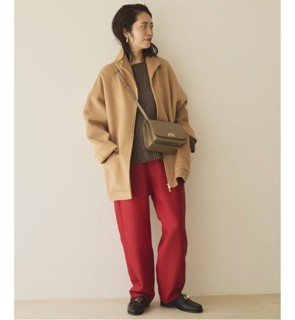 VERMEIL par iena「スタンドカラーZIPリバーコート」|その他|