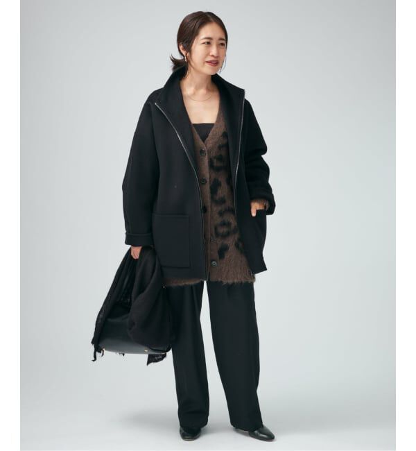 VERMEIL par iena「スタンドカラーZIPリバーコート」|その他|