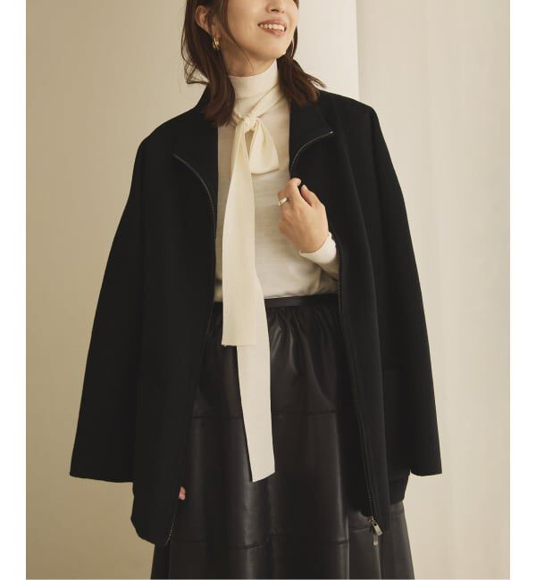 VERMEIL par iena「スタンドカラーZIPリバーコート」|その他|