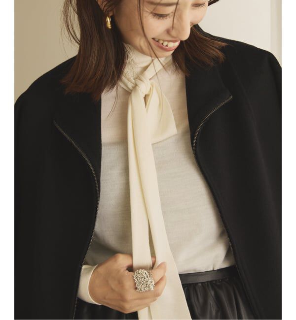 VERMEIL par iena「スタンドカラーZIPリバーコート」|その他|