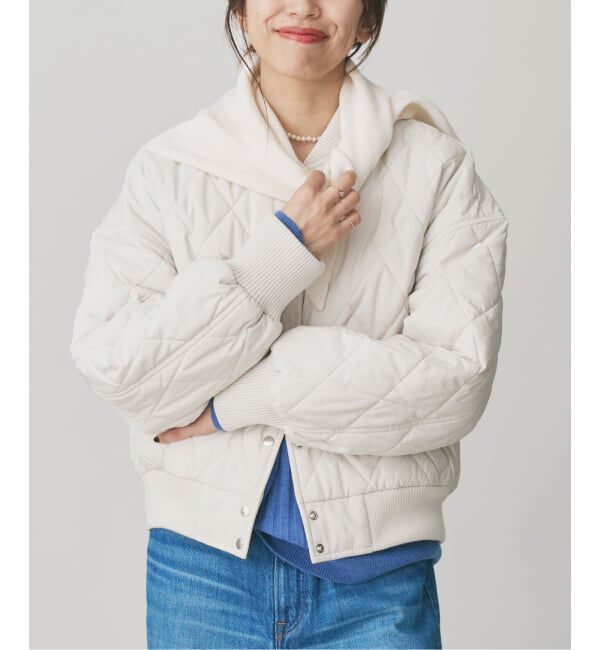 IENA「キルティングスタジアムブルゾン」|その他|ナチュラル