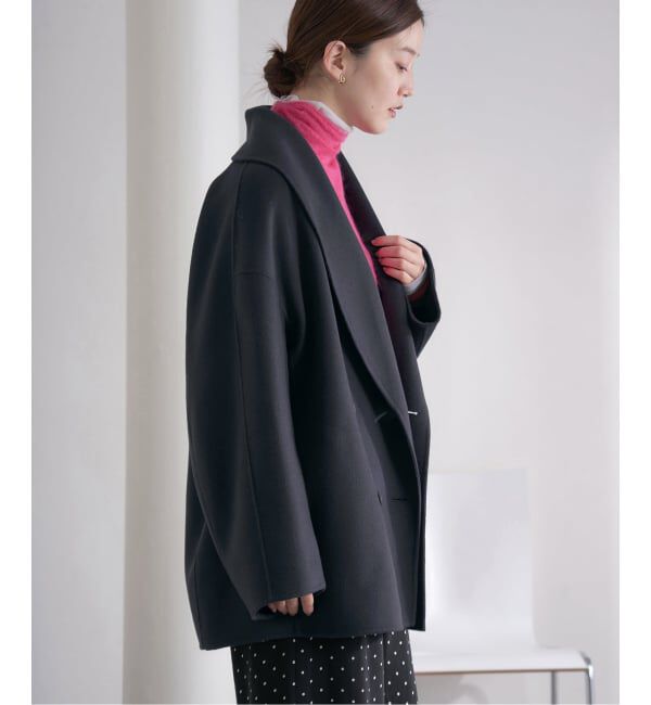 IENA「《追加》Super160 ショールカラーハーフコート」|その他|