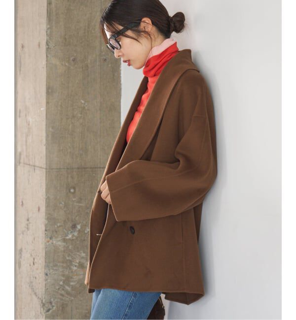 IENA「《追加》Super160 ショールカラーハーフコート」|その他|