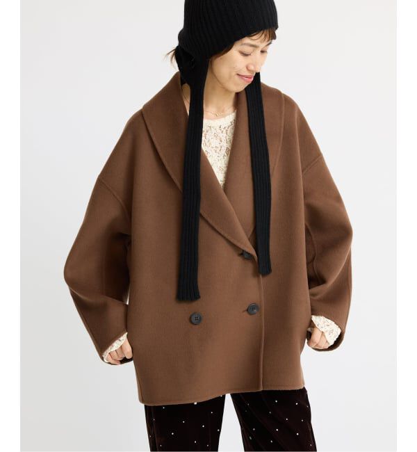 IENA「《追加》Super160 ショールカラーハーフコート」|その他|