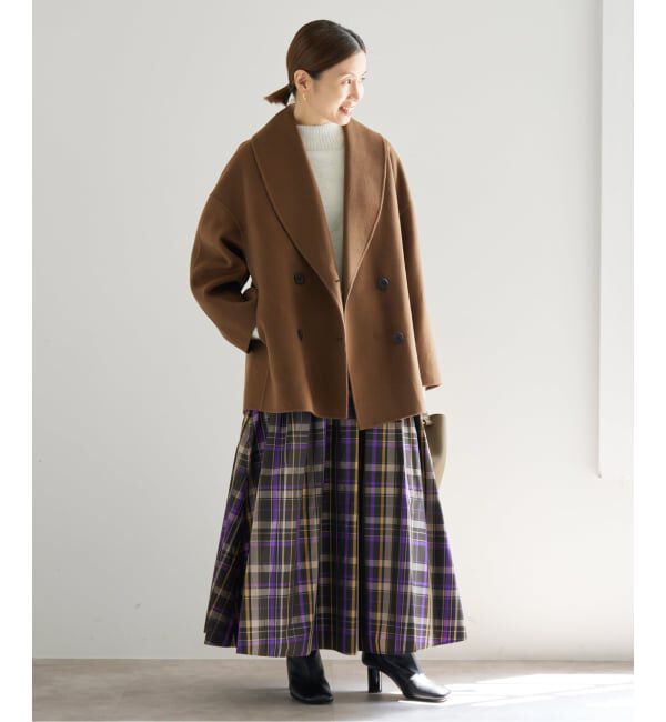 IENA「《追加》Super160 ショールカラーハーフコート」|その他|