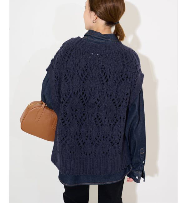 SLOBE IENA「ガラアミニットベスト」|ベスト・ジレ|