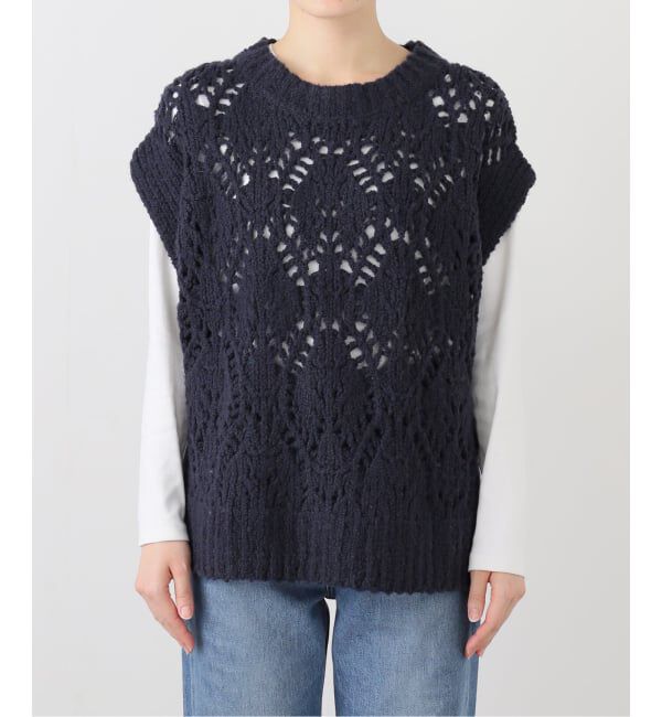 SLOBE IENA「ガラアミニットベスト」|ベスト・ジレ|