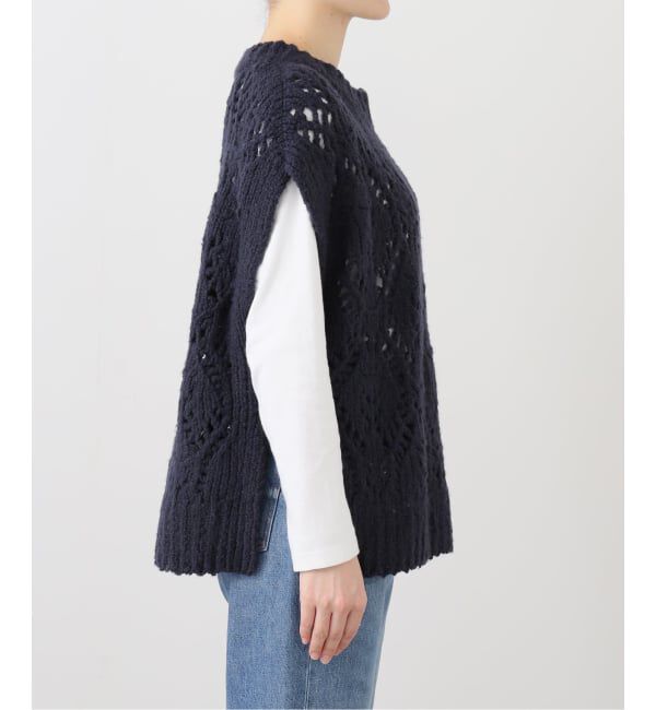 SLOBE IENA「ガラアミニットベスト」|ベスト・ジレ|