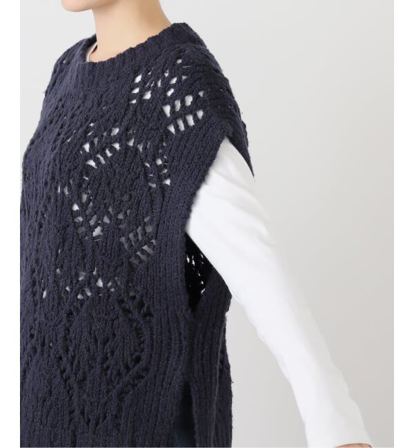 SLOBE IENA「ガラアミニットベスト」|ベスト・ジレ|