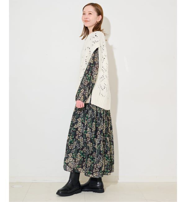 SLOBE IENA「ガラアミニットベスト」|ベスト・ジレ|