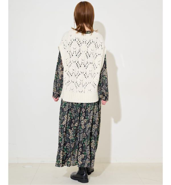 SLOBE IENA「ガラアミニットベスト」|ベスト・ジレ|