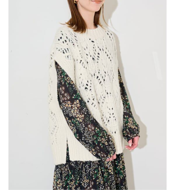 SLOBE IENA「ガラアミニットベスト」|ベスト・ジレ|