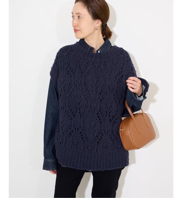 SLOBE IENA「ガラアミニットベスト」|ベスト・ジレ|